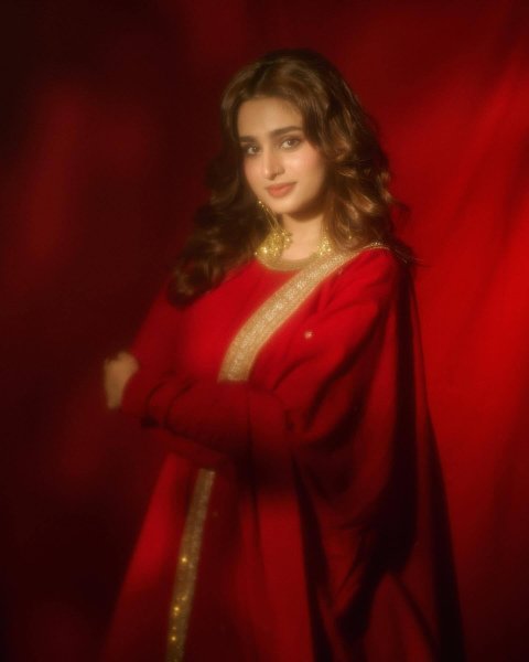 Effortless Red Faux Georgette Gown with 5mm Sequin and Zari Work at Manufacturer  Ready To Wear Collection