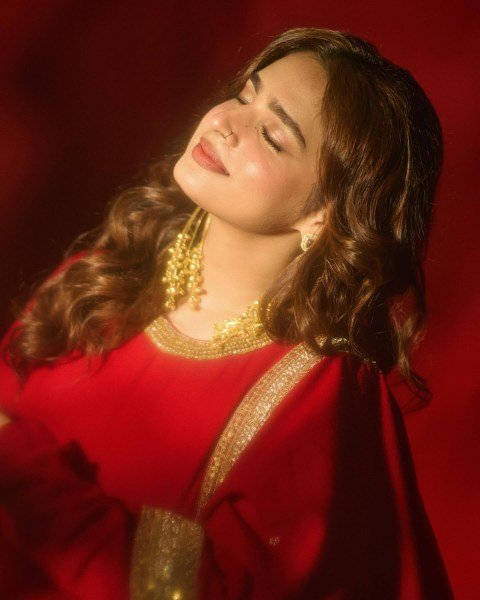 Effortless Red Faux Georgette Gown with 5mm Sequin and Zari Work at Manufacturer  Ready To Wear Collection