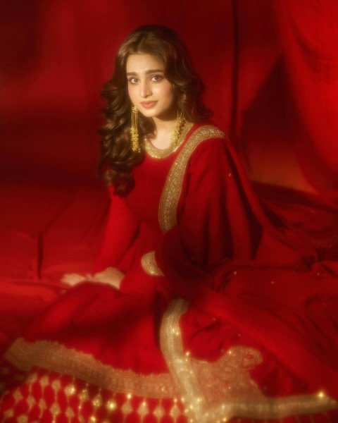 Effortless Red Faux Georgette Gown with 5mm Sequin and Zari Work at Manufacturer  Ready To Wear Collection