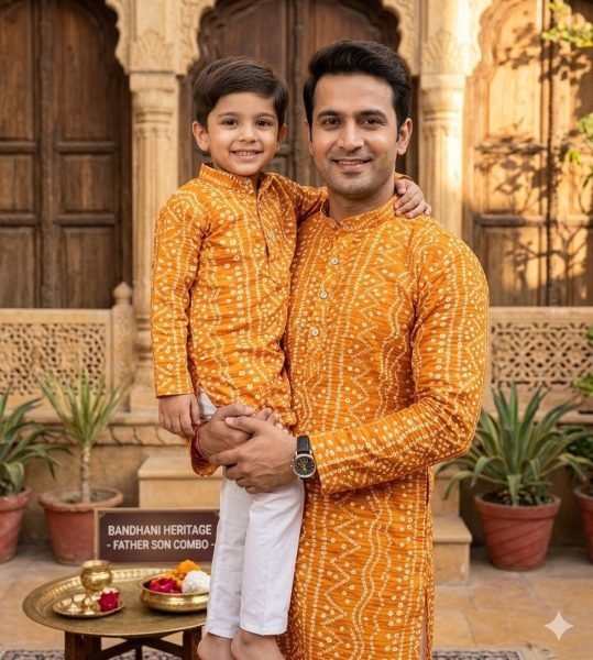 Effortless Yellow Father Son Kurta Pyjama Set for Festive and Cultural Wear Father Son Collection 