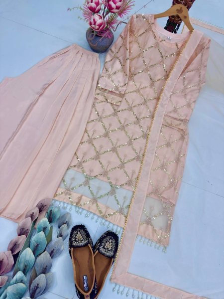Eid Special Pakistani Plazzo Suit at Wholesale Price Ready To Wear Collection