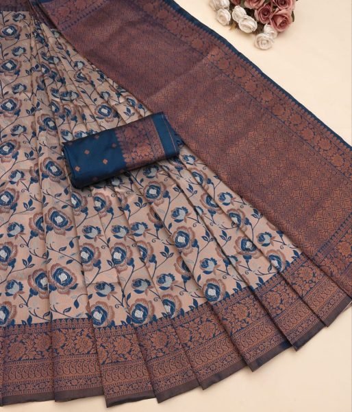 Elegant Banarasi Silk Saree with Intricate Weaving and Rich Texture Perfect Bridal and Festival Wear Banarasi Saree Wholesale