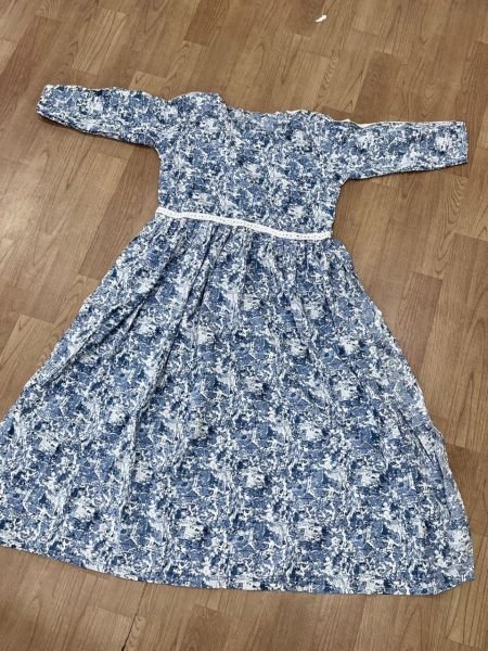 Elegant Blue Crepe Kurti with Stylish Side Slit for Daily Wear Printed Kurtis