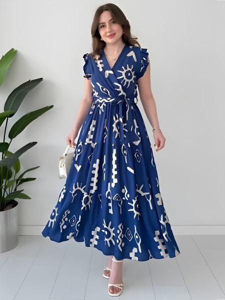 Elegant Blue Rayon Digital Printed Outfit for Daily Wear  Kurtis