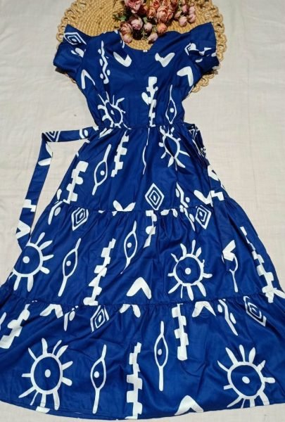 Elegant Blue Rayon Digital Printed Outfit for Daily Wear  Western Ladies Top Wholesale