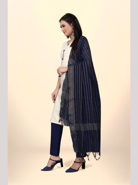 Elegant Cotton Jacquard Dress Material With Cotton Bottom And Dupatta  Color Set Matching Dress Material Wholesale