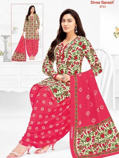 Shree Ganesh Cotton Combo Trusted Daily Wear Set for Wholesale Dress Material 