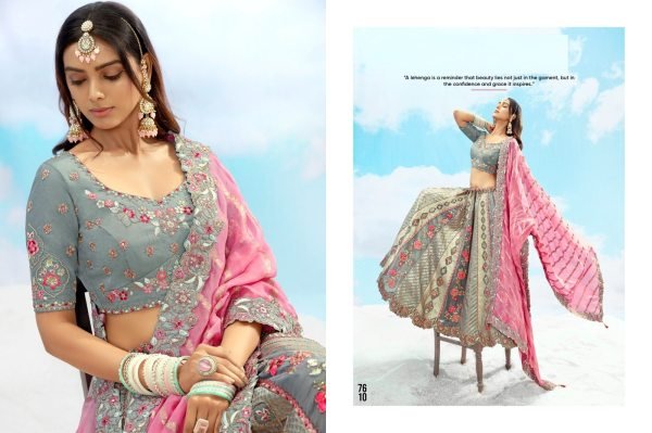 Elegant Fancy Silk with Cut Work Border Lehenga Choli Set For Festive Wear 2025 Collection from Manufacturer Bridal Lehenga Choli