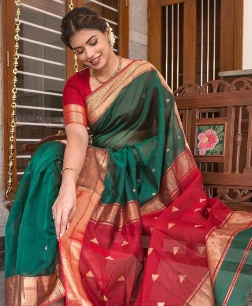ELEGANT LOOK SOFT BANARASI LICHI SILK SAREE Banarasi Saree Wholesale