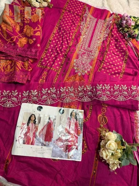 Elegant Mchbool Tex Cotton Printed Salwar Kameez with Chiffon Work Dupatta Pakistani Suits Wholesale