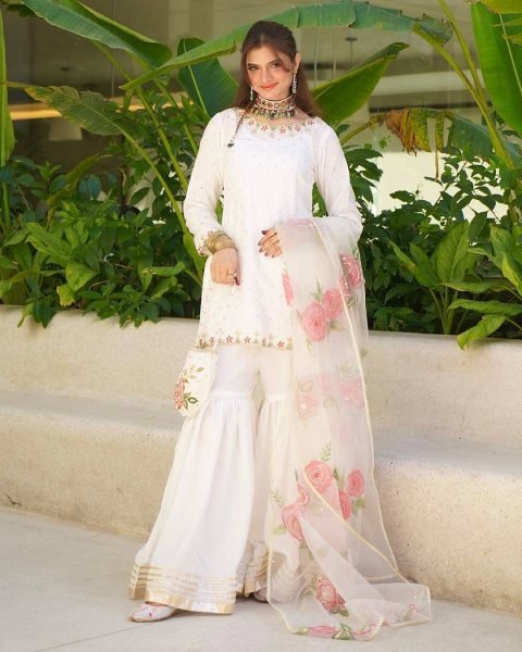 Elegant Palazzo Set with Fancy Dupatta Perfect for Weddings & Celebrations Ready To Wear Collection
