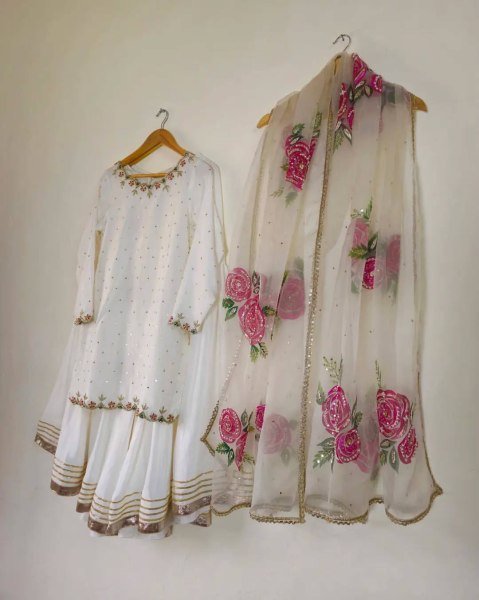 Elegant Palazzo Set with Fancy Dupatta Perfect for Weddings & Celebrations Ready To Wear Collection