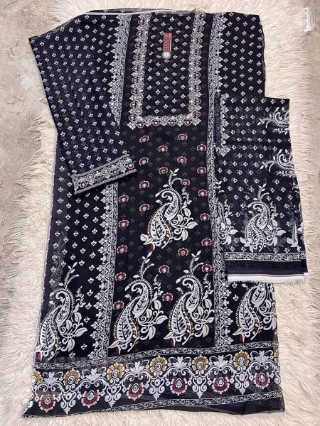 Elegant Printed Organza Suit Set Retailer And Wholesaler Wholesale Printed Salwar Kameez 