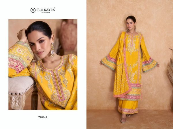 Elegant Real Chinon Embroidery Work Pakistani Designer Salwar Suit Wholesaler Pakistani Suits Wholesale