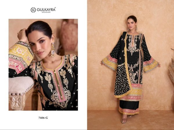Elegant Real Chinon Embroidery Work Pakistani Designer Salwar Suit Wholesaler Pakistani Suits Wholesale