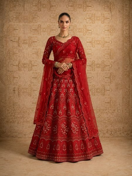 Elegant Red Heavy Designer Lehenga Collection for Weddings and Grand Celebrations  Lehenga