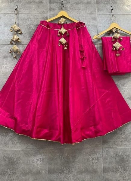 Elegant Semi Gaji Silk Lehenga with Canvas Flair Navratri Special in Vibrant Colors Navratri Lehnega Choli