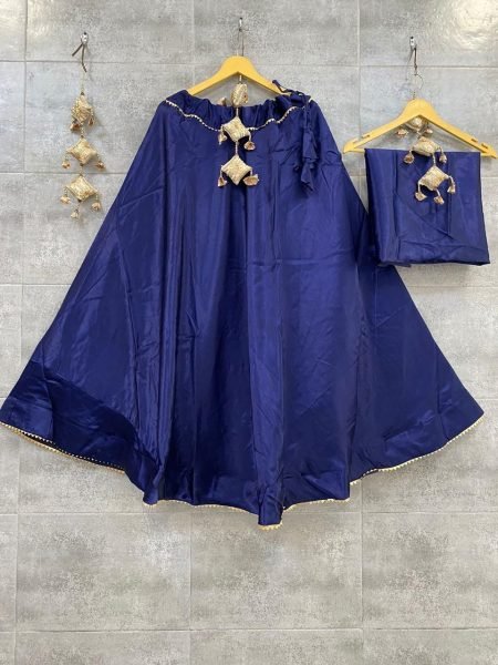 Elegant Semi Gaji Silk Lehenga with Canvas Flair Navratri Special in Vibrant Colors Navratri Lehnega Choli