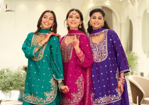 Elegant Teal Green Heavy Chinon Embroidered Plazo Suit with Sequin Work Designer Plazzo Salwar Suits Wholesale
