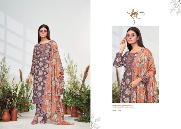 Elegent Pure Cotton Digital Print With Embroidery Designer Festive Wear Salwar Suit Set Wholesaler Pakistani Suits Wholesale