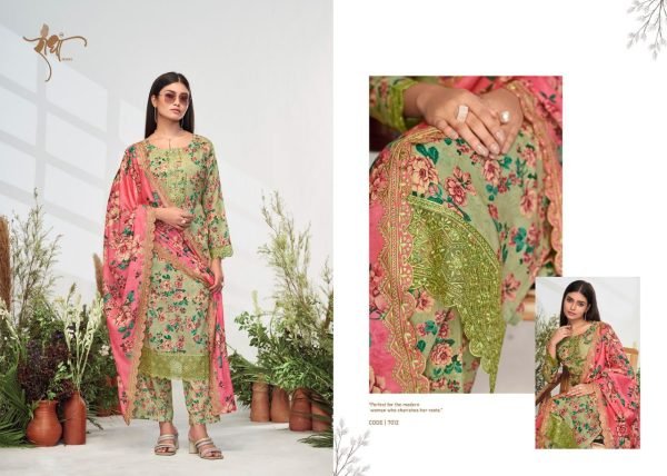 Elegent Pure Cotton Digital Print With Embroidery Designer Festive Wear Salwar Suit Set Wholesaler Pakistani Suits Wholesale