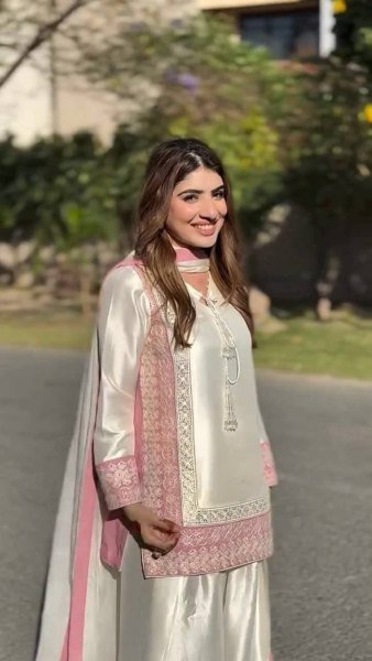 Elite Collection Coding Embroidery Sequence work Top With Natural Silk Plazzo And Dupatta Ready To Wear Collection