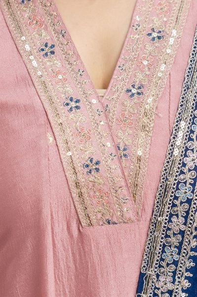 Embroidered Pink Anarkali Suit Set with Pant for Women Party Wear Anarkali Kurtis 