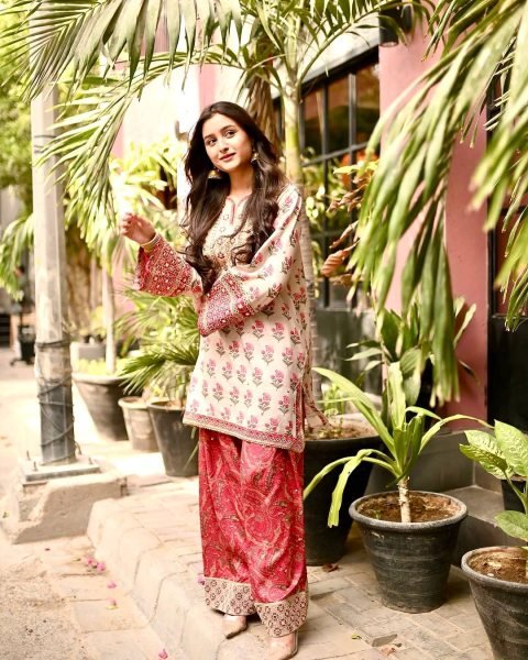 Enchanting Digital Print Crepe Top and Farshi Plazzo Set with Real Mirror Work for Exporters at Manufacturer Rate Ready To Wear Collection