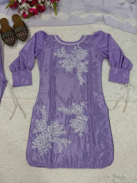 Ergonomic Purple Fully Stitched Neutral Crepe Top Palazzo Set with Digital Print Dupatta Ready To Wear Collection
