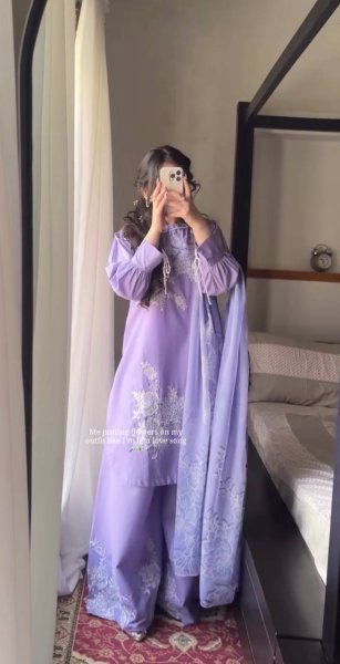 Ergonomic Purple Fully Stitched Neutral Crepe Top Palazzo Set with Digital Print Dupatta Ready To Wear Collection