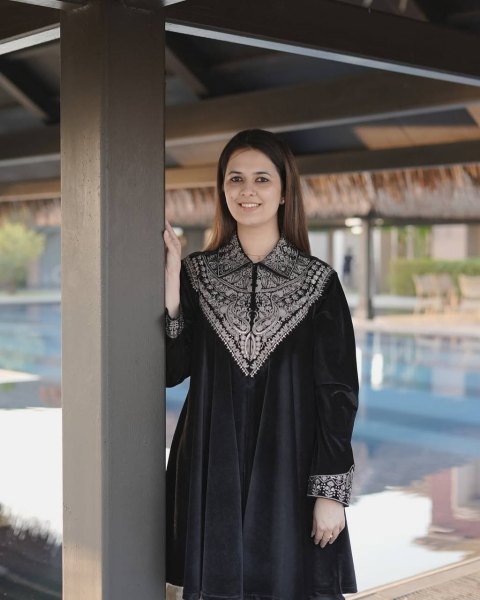 Ethereal Black Embroidery Work Collar Co-Ord Set For International Buyers CO ORD Sets