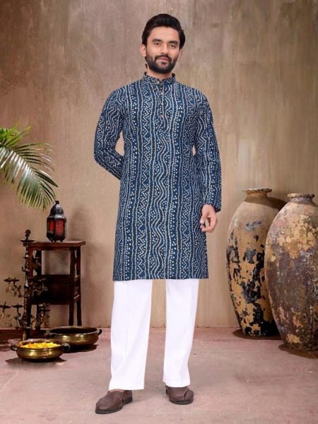 Ethereal Blue Comfortable Rayon Couple Outfit for Festive Wear Couple Combo collection 
