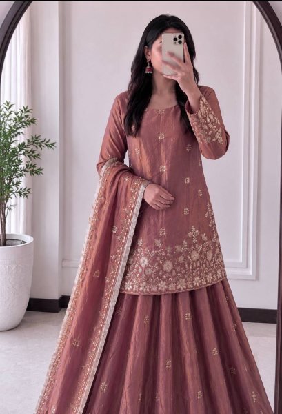 Ethereal Mauve Traditional Ethnic Wear with Modern Designer Styling Ready To Wear Collection