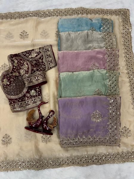 Ethereal Pink Boutique Style Fendy Satin Saree with Designer Blouse Designer Wedding Sarees Wholesale