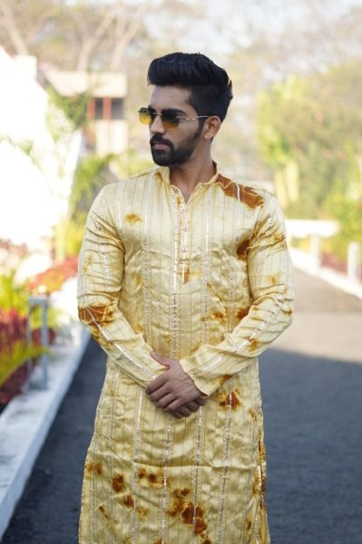 ETHNIC WEAR ITALIAN SILK MENS KURTA PAJAMA SET Kurta Pajama Wholesale