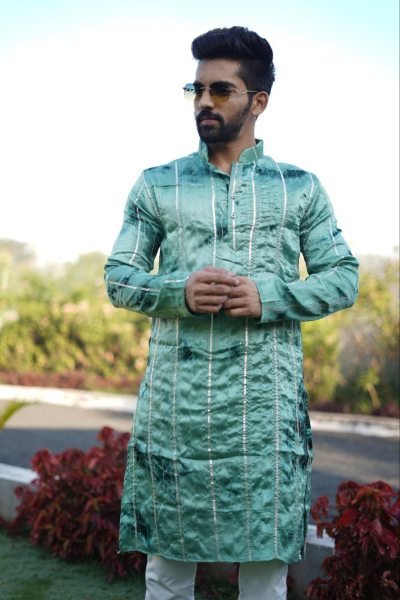 ETHNIC WEAR ITALIAN SILK MENS KURTA PAJAMA SET Kurta Pajama Wholesale