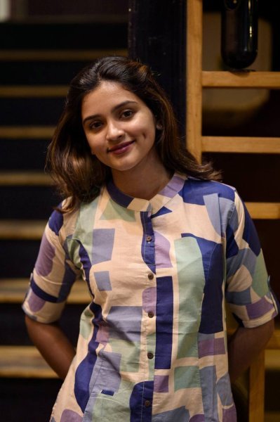 Everyday Office Style ReadyMade Blue Suit Set in Heavy Poly Rayon with Trendy Prints Kurti With Bottom Wholesale