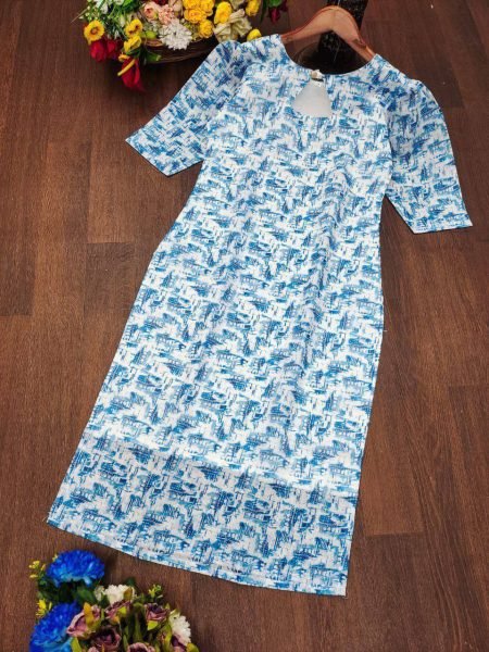 New Daily Wear Kurti     Stylish Chanderi Cotton Kurti for summer wear  Printed Kurtis