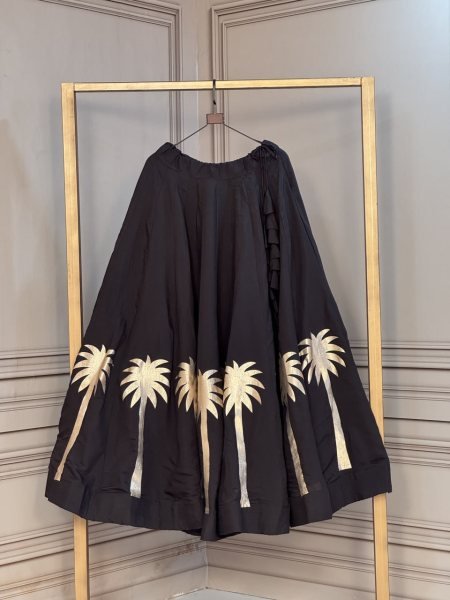 Exceptional Black Designer Roman Lehenga with 6 Meter Flair for Navratri Navratri Lehnega Choli