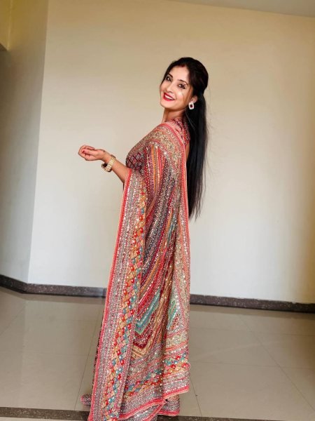 Exceptional Multi Color Chinon Saree with Real Mirror and Zari Work for Wedding Wear  Designer Wedding Sarees Wholesale