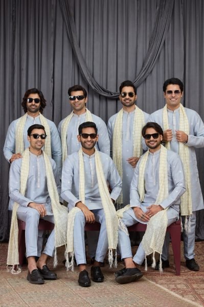 Exceptional Sky Blue Export Quality Designer Kurta Set at Bulk Price Kurta Pajama Wholesale