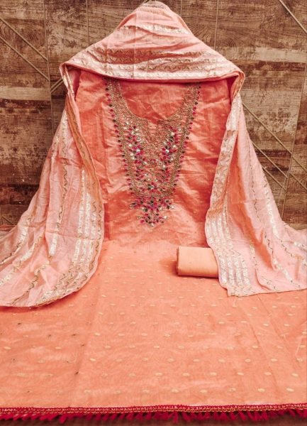 Exclusive Chanderi Work Dress Material For Women In Wholesale Price Color Set Matching Dress Material Wholesale