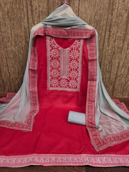 Exclusive Cotton Work Dress Material Suit  For Women Cotton Dress Material