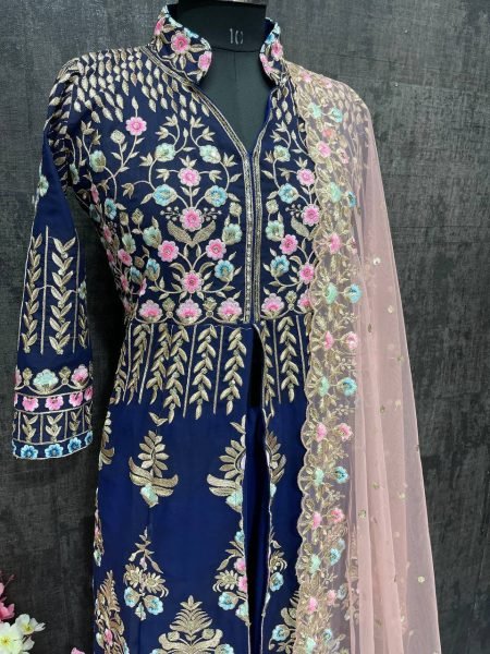Exclusive Designer Faux Georgette Lehenga with Heavy Embroidery   Sequin Detailing for Women Online Ready To Wear Collection