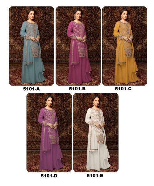 Exclusive Heavy Chinon Embroidery Suit for Women Plus Size Ready to Wear Ethnic Set at Factory Price from Surat Designer Plazzo Salwar Suits Wholesale