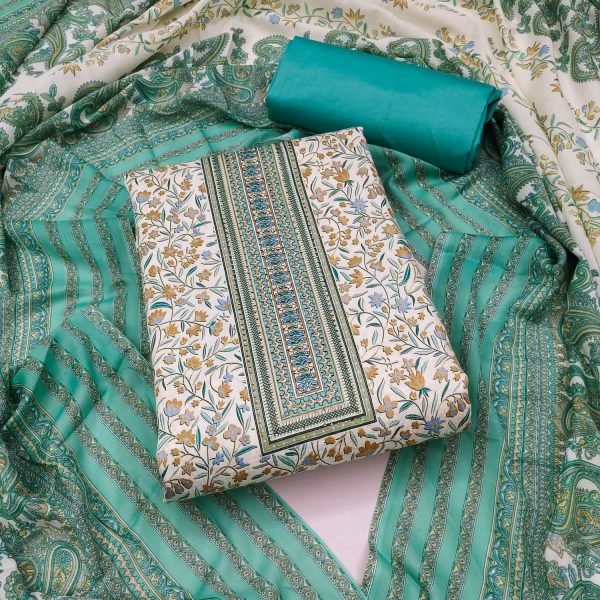 Exclusive Heavy Cotton Print Dress Material  Color Set Matching Dress Material Wholesale