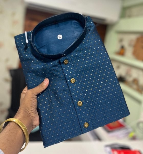  Exclusive Jacquard Silk Mens Kurta Pajama With Buti Work Kurta Pajama Wholesale