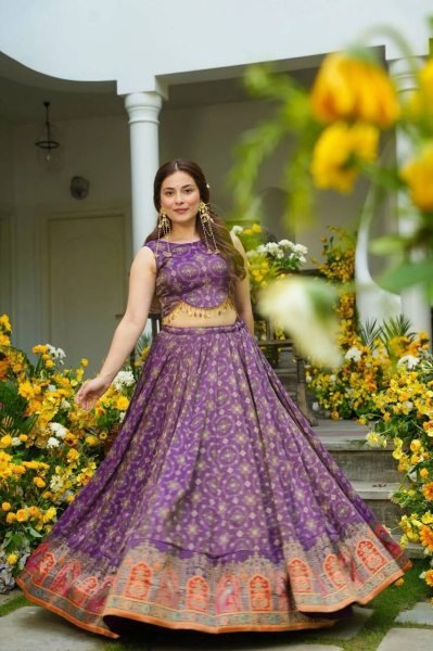 Exclusive Jimmy Organza Silk Digital Printed Lehenga Set Modern Elegance Collection Designer Lehenga Choli