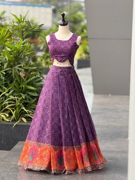 Exclusive Jimmy Organza Silk Digital Printed Lehenga Set Modern Elegance Collection Designer Lehenga Choli