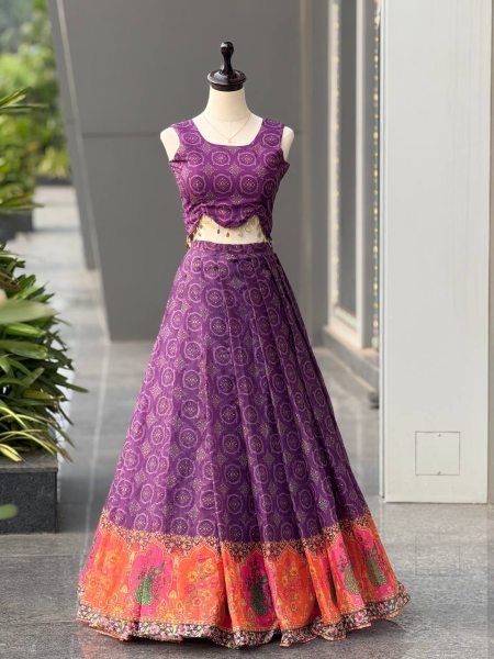 Exclusive Jimmy Organza Silk Digital Printed Lehenga Set Modern Elegance Collection Designer Lehenga Choli